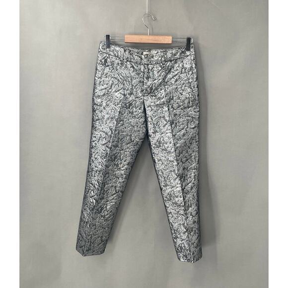 Zadig & Voltaire Womens Pants XS Metallic Maximalist Cyberpunk Futuristic Edgy - Picture 5 of 14